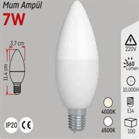 E 14 MUM AMPÜL 7W BEYAZ 1